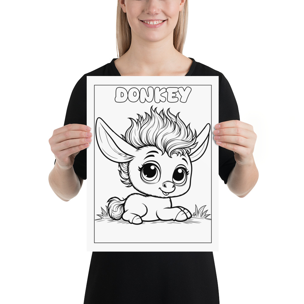 Jolly Locks Donkey X Poster