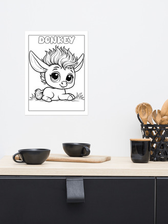 Jolly Locks Donkey X Poster