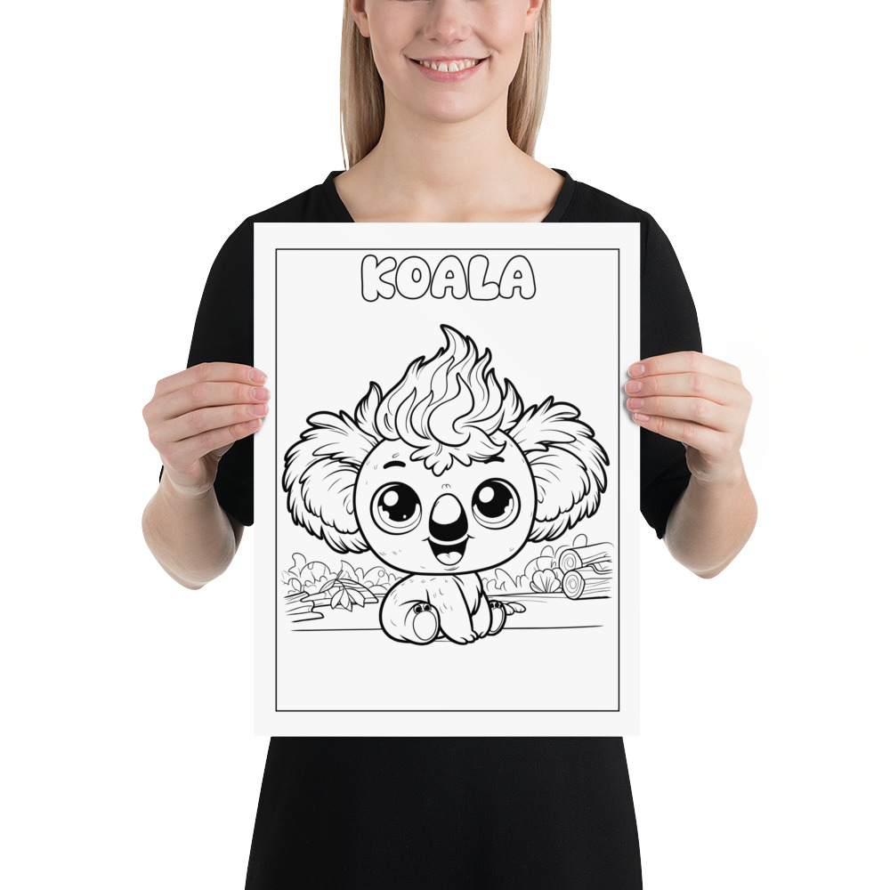 Jolly Locks Koala X Poster