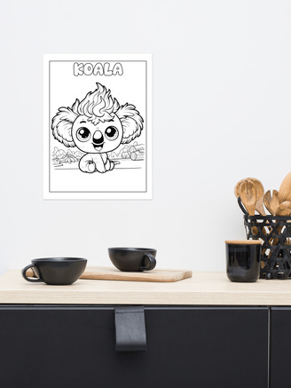 Jolly Locks Koala X Poster