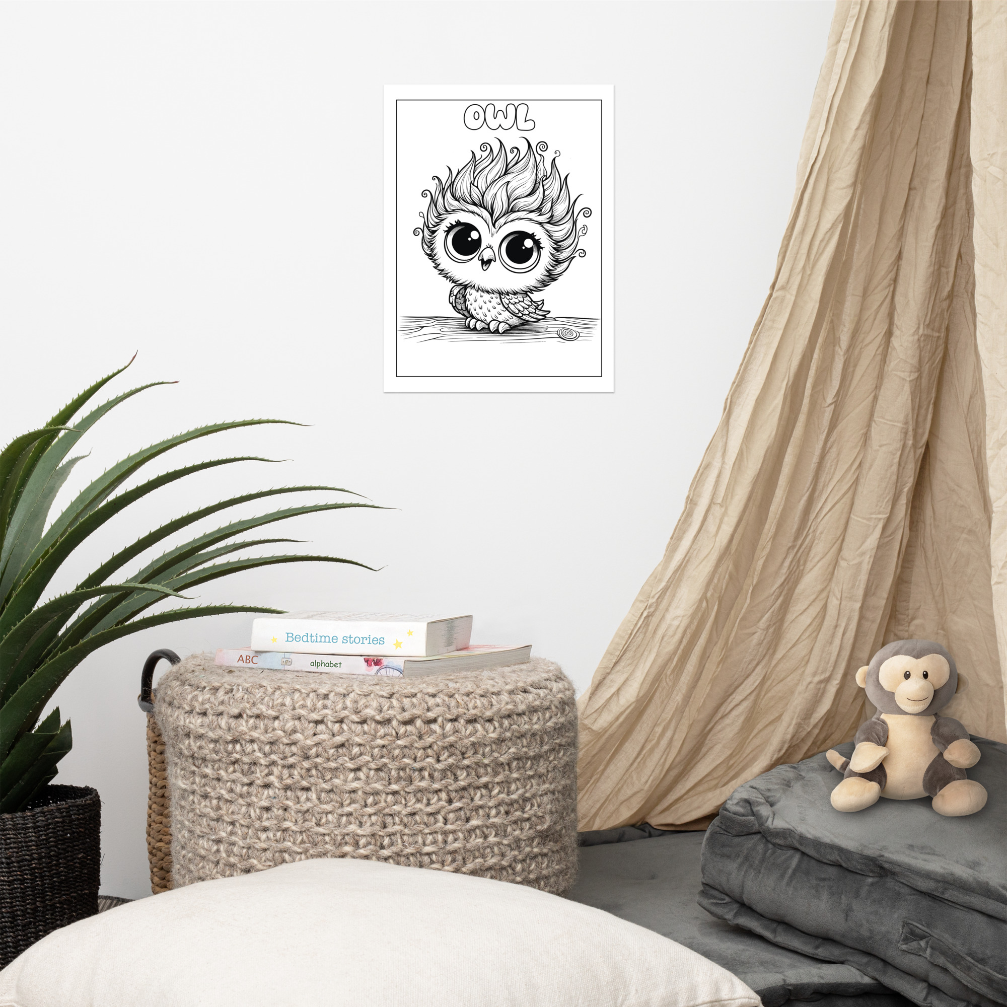 Jolly Locks Owl X Poster